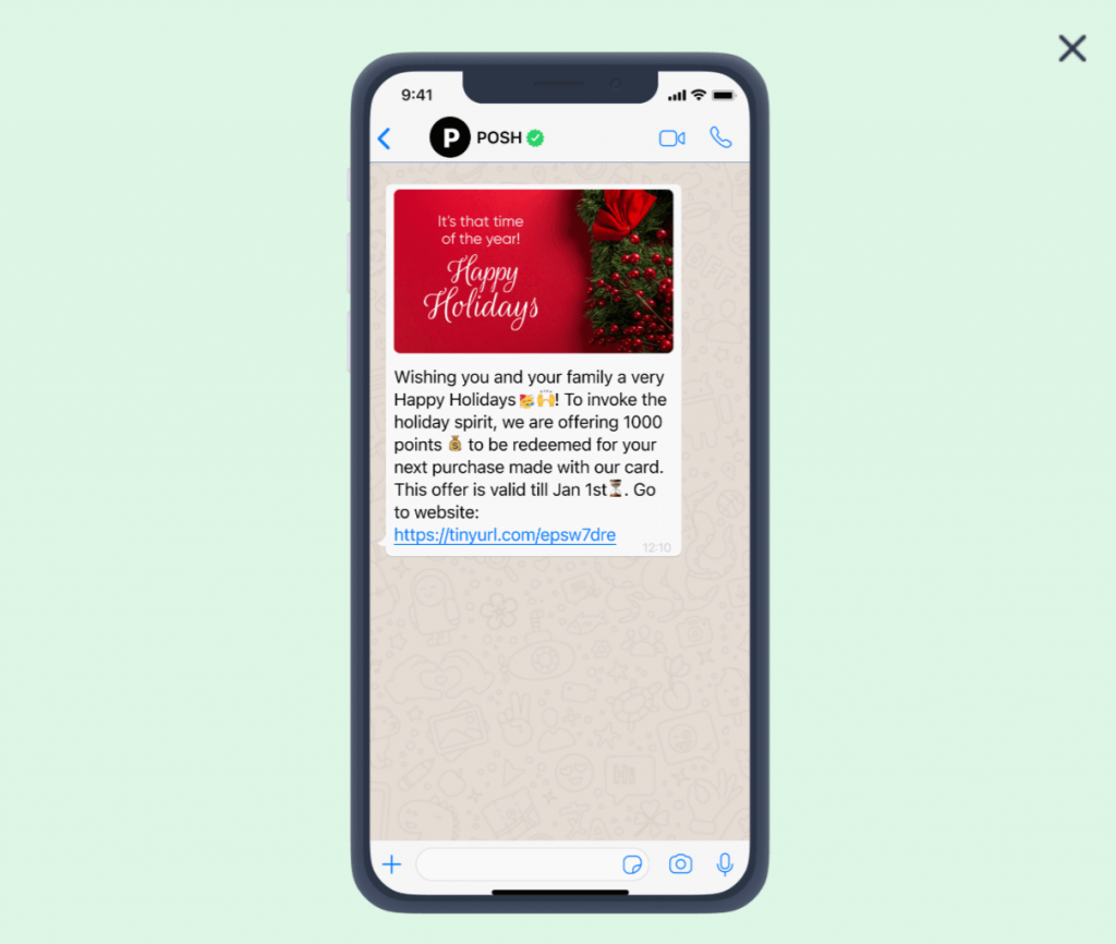 WhatsApp Message Template