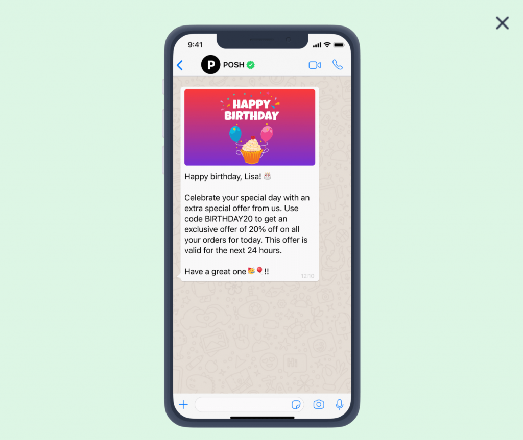 WhatsApp Message Template
