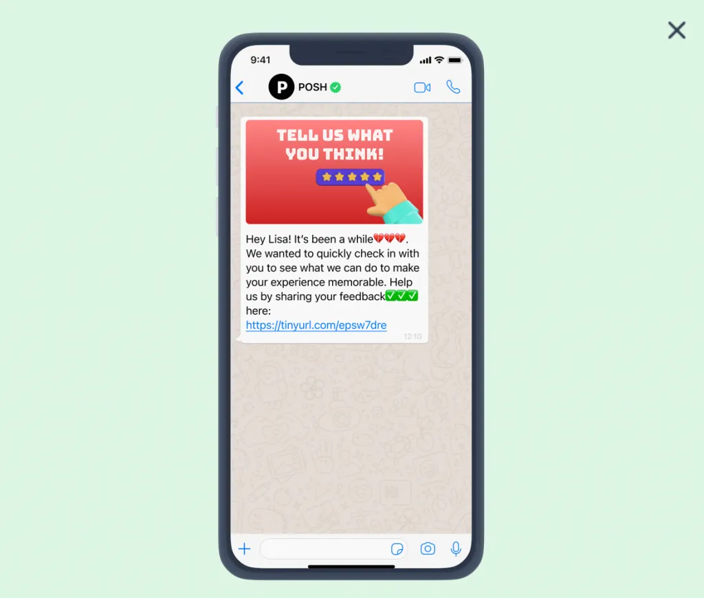 WhatsApp Message Template