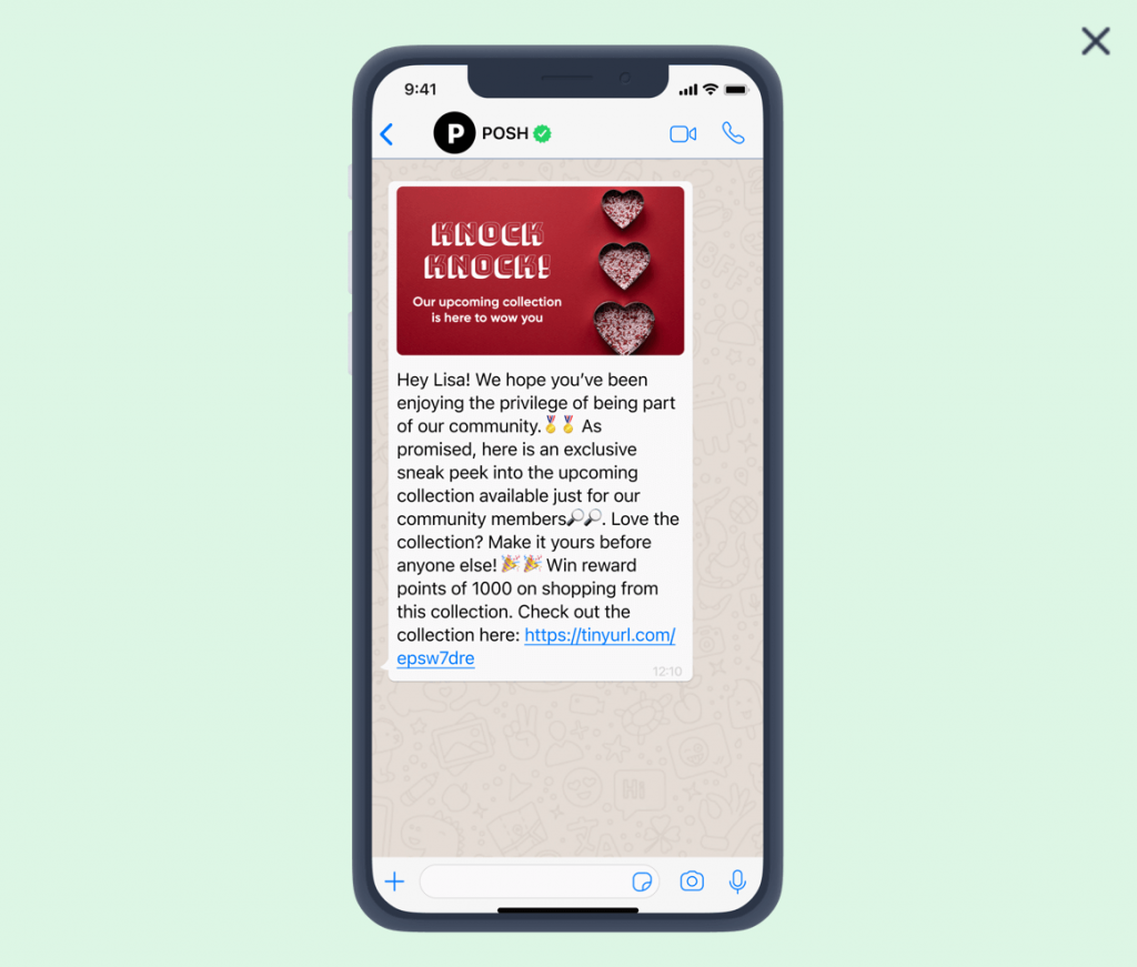 WhatsApp Message Template