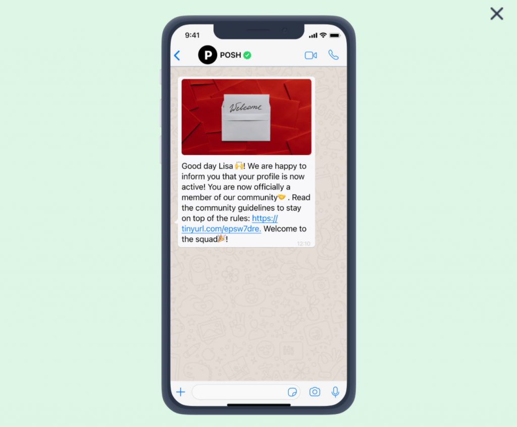 WhatsApp Message Template