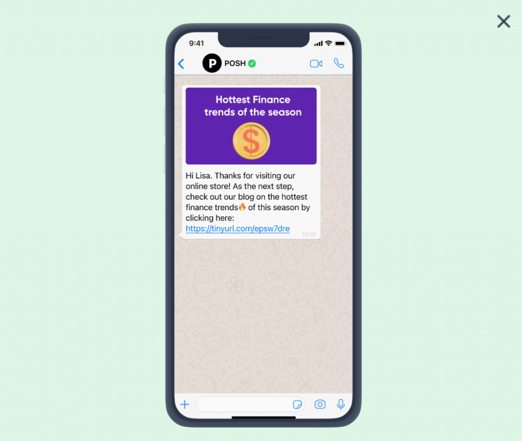 WhatsApp Message Template